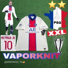 Nike PSG Neymar Jr #10 2020/2021 Authentic Away Jersey Vaporknit Rare XXL  picture