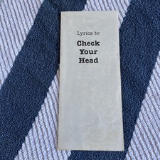 Beastie Boys Lyrics to Check Your Head Song Lyrics Booklet 1992 mail away only picture
