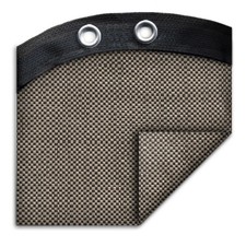 18' x 33' Oval Above Ground Swimming Pool Mesh Winter Cover 15 Year - Taupe picture