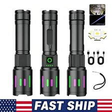 350000000 Lumen Super Bright LED Tactical Flashlight Rechargeable LED Work Light picture