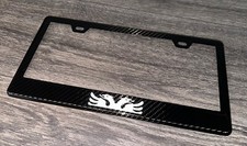 ALBANIA EAGLE FLAG COUNTRY 100% Carbon Fiber License Plate Frame cover WHITE picture