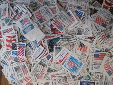 HENRY S STAMPS - 100 U.S. FLAGS MIX - USED/OFF PAPER - MULTIPLE VARIETIES -  picture