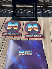 NOS Data East conversion kit ART WORK PIECES - side art, overlay, CRT surround picture