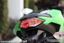 fit 13-17 Kawasaki Ninja 300 INTEGRATED Turn Signal LED Tail Light SMOKED LENS picture