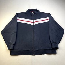 Vintage Russell Athletic Sweatshirt Adult Large Black Full Zip Bomber Skater y2k picture