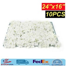 10Pcs Artificial Flower Wall Panel Realistic Flowers Board Wedding Party Decor picture