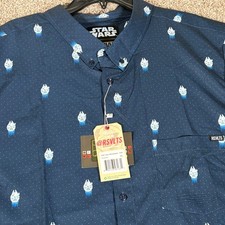 RSVLTS Star Wars 12 Parsecs Kunuflex Shirt Navy Blue Millennium Falcon 4XL NEW picture