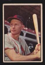 RED SHOENDIENST cardinals 1953 BOWMAN COLOR #101 FAIR picture