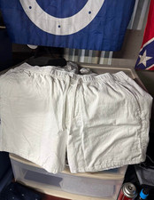 Hollister Men’s Solid White Shorts Elastic Waist Drawstring, Size L picture