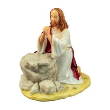 Positive Image Jesus Praying in Gethsemane, Collectible Figurine, 6.25