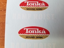 TONKA TRUCK  1963 & 1964 RAMP HOIST  Water Slide DECAL SET picture