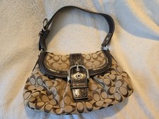Coach Vintage Y2K Soho  Signature Buckle Flap Shoulder Bag picture