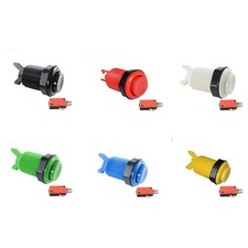 6PCS x Arcade Game HAPP Style Push Buttons with Microswitch For JAMMA MAME MIX picture
