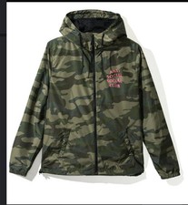 Anti Social Social Club Break Me Windbraker 'EZ Jacket' Camo Black Pink New picture