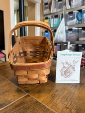 VTG 1990 Longaberger Shades of Autumn Small Vegetable Basket Signed ~ Ex Cond. picture