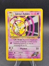 Pokémon TCG Vintage 2000 Sabrina's Kadabra Uncommon Gym Challenge 58/132 LP picture