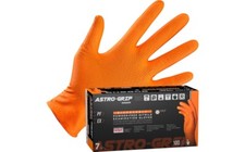 SAS Safety Astro-Grip Orange Nitrile Gloves, 7 mil Thick, 1000/Cs (M-2XL) picture