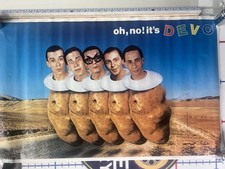 DEVO.  Oh, no It's Devo 1982  Fan Club Poster 21x34. Spud Boys. New Wave KROQ picture