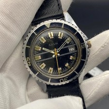 1970s Vintage Skin Diver GEWA Mechanical Watch Men's Manual Winding Swiss Made picture