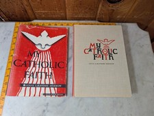 My Catholic Faith Louis LaRavoire Morrow Silver Jubilee Ed 1961 Hardcover DJ Map picture