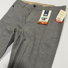 Dockers Ultimate Chino Men's 35x32 Grey Smart 360 Lite Straight Fit Stretch Pant picture