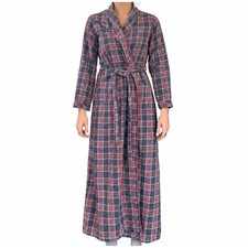 Vintage Barad & Co Plaid Full Length Flannel Robe picture