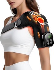 Open Box 3-in-1 Shoulder Brace Red Light Therapy Heated Massager Wrap 5000mAh picture