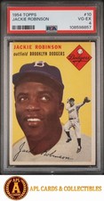 1954 Topps Jackie Robinson #10 PSA 4 Centered Looks Nicer picture