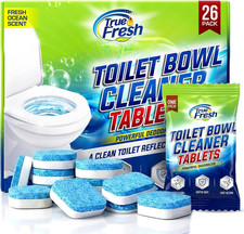 True Fresh Toilet Bowl Cleaner Tablets, 26 Pack, Septic Safe, Ocean Scent picture