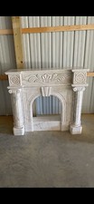 BEAUTIFUL Italian  STYLE MARBLE FIREPLACE MANTEL - picture