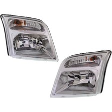 Left & Right Side Headlights For Ford Transit Connect 2010-2013 Halogen w/ Bulbs picture
