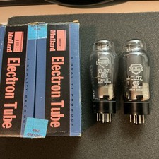 Rare NOS Mullard EL37 Tubes Factory MATCHED Set Amplitrex Tested GEC L@@K picture