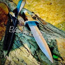 Custom Handamde Hunting Knife Outdoor & bowie 1095 carbon steel knife with sheat picture