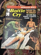 Battle Cry Magazine 1965 Nazi Torture,Tear Off Her Clothes,Pinups,Pulp,Adventure picture
