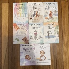 Slumberkins Book Set Of 8 Otter Alpaca Sloth Fox Ibex picture
