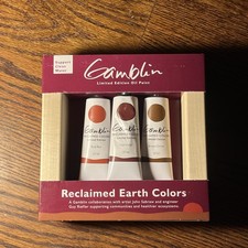 Gamblin Reclaimed Earth Colors Limited Edition Oil Paint Set 3x37ml Multicolor picture