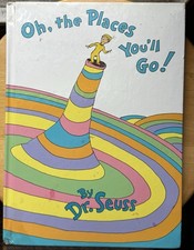 Dr Seuss Oh The Places Youll Go 1990 1st Edition 2nd Printing Hardcover picture