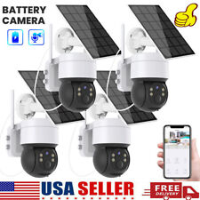 Solar Battery Powered Wireless WiFi Outdoor Pan/Tilt Home Security Camera System picture