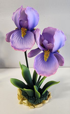 Vintage Lefton Purple Iris Porcelain  Excellent Condition  picture