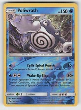 Reverse Holo Poliwrath 32/149 Holo Rare SM Base Set Near Mint picture