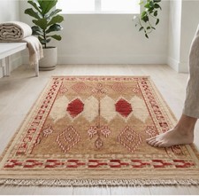 Vintage Hand-Knotted Area Rug 6'0