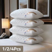 1/2/4 Pack 800g Queen Hotel Pillows, Down Alternative Pillows for Side Sleepers picture