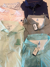 Johnnie-O Mens Golf Polo Lot 6 Large L Performance Featherweight 3 New With Tags picture