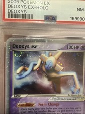 With SWIRL 🌀🌀🌀2005 Pokemon Deoxys ex 97/107 PSA 8 Vintage Clean Base Form picture