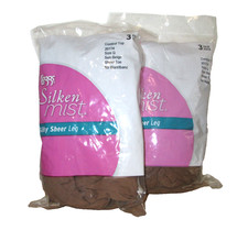 New Womens Leggs L'eggs 6 Pairs Silken Mist Control Top Pantyhose Suntan Q picture
