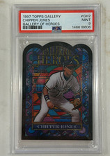 1997 Topps Gallery - Gallery of Heroes Chipper Jones #GH2 PSA 9 picture