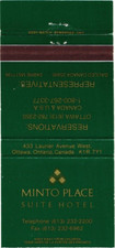 Ottawa Ontario Canada Minto Place Suite Hotel Vintage Matchbook Cover picture