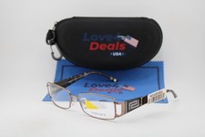 NEW VERSACE MOD. 1163-B 1013 BROWN METAL CRYSTALS AUTHENTIC EYEGLASSES 52-16 picture