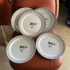Hallmark POLAR EXPRESS 9.9” Dinner Plate Set 5 Christmas Holly Bell Believe picture