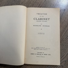 Treatise on The Clarinet Boehm system Rudolph Dunbar - 1941 1st Ed 2nd Print picture